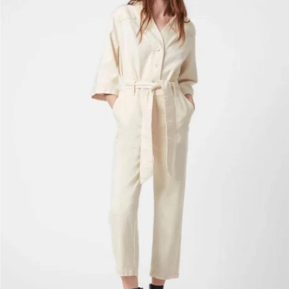 AllSaints Off-white Utility Jumpsuit